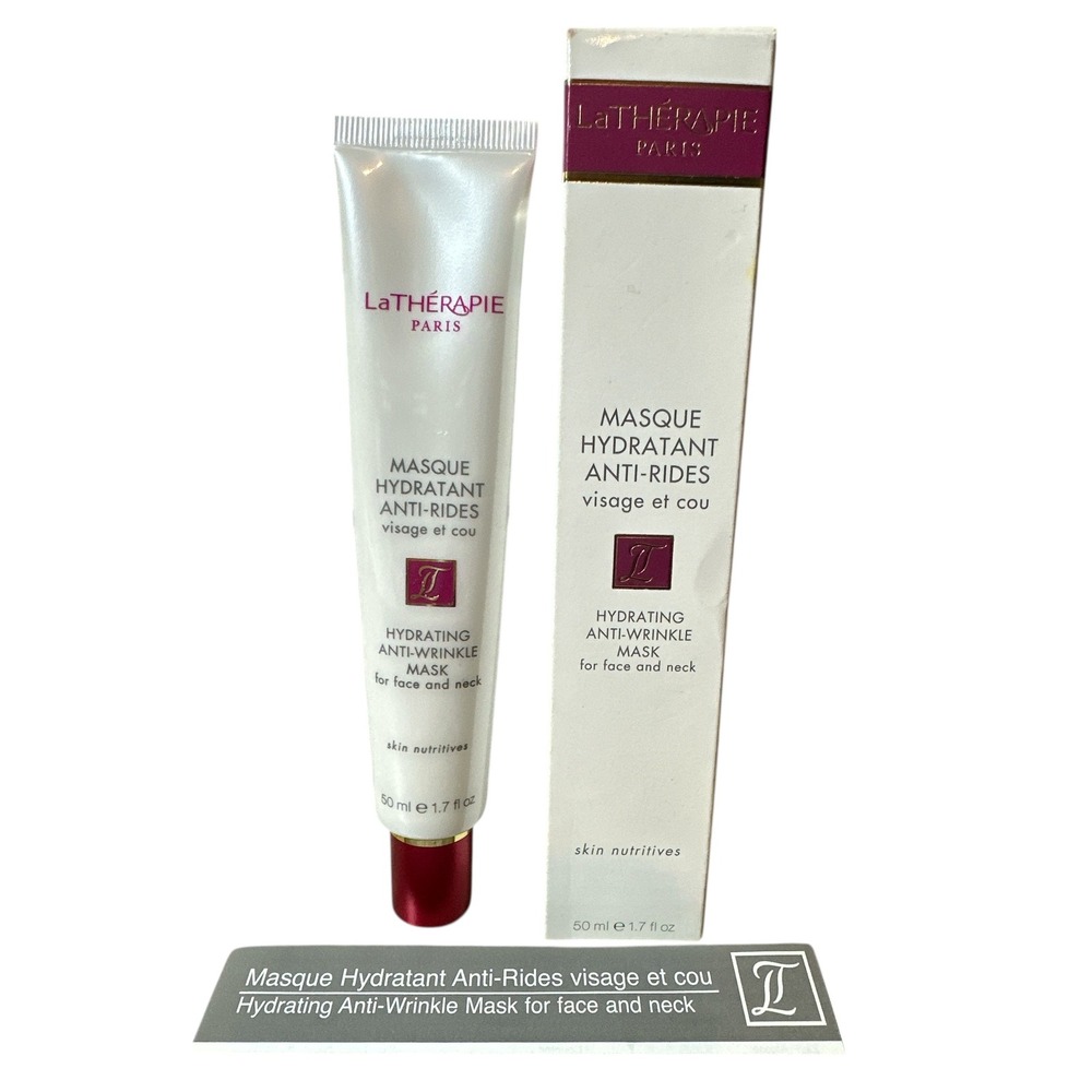 La Thérapie Paris‎ Hydrating Anti-Wrinkle Mask Face & Neck 1.7 oz HTF|NEW|SEALED